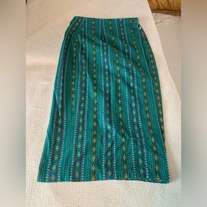 Vintage Bonjour Tribal/Ethnic Wrap Skirt 100% Cotton
